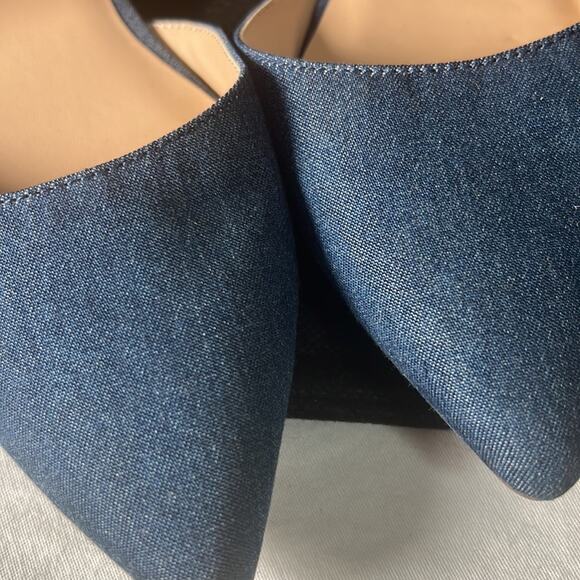 NEW blue Ann Taylor buckle mule slide size 6 - Picture 3 of 7